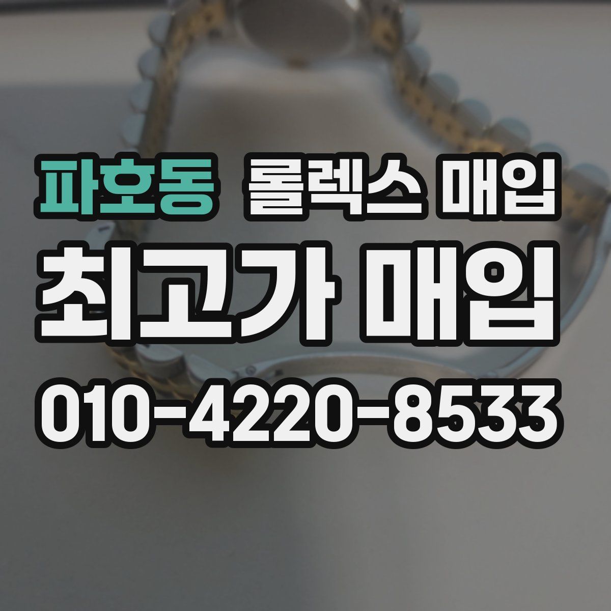 파호동 롤렉스 매입