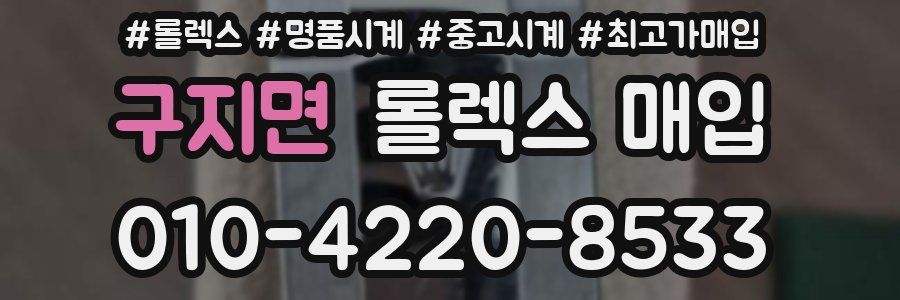 구지면 롤렉스 매입