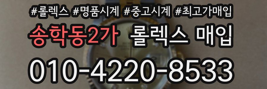 송학동2가 롤렉스 매입