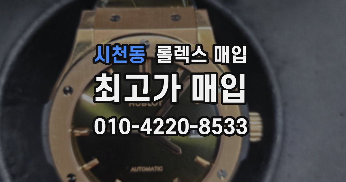시천동 롤렉스 매입