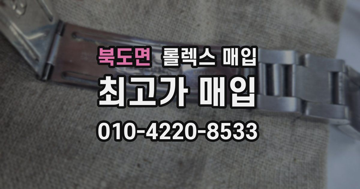 북도면 롤렉스 매입