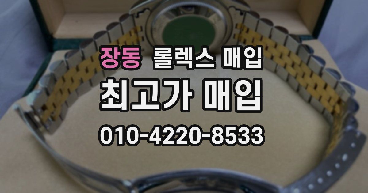장동 롤렉스 매입