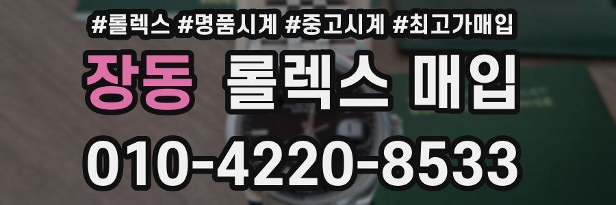 장동 롤렉스 매입