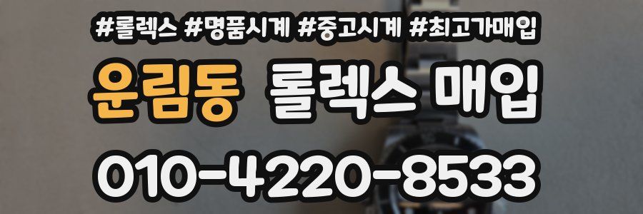 운림동 롤렉스 매입