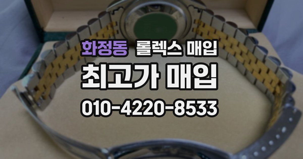 화정동 롤렉스 매입