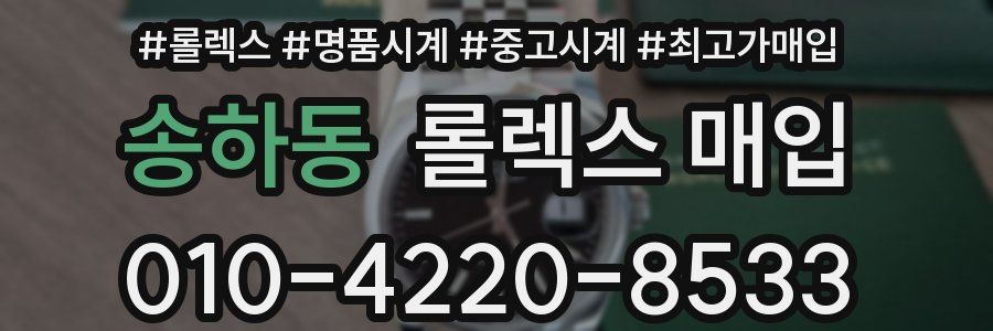 송하동 롤렉스 매입