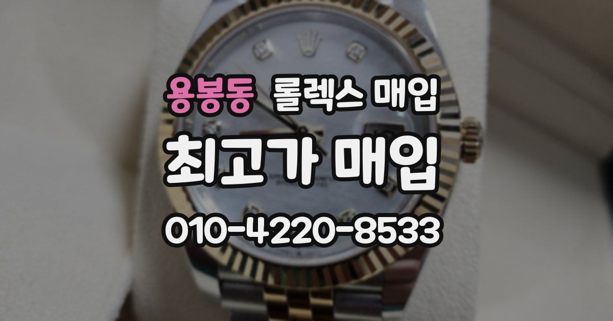 용봉동 롤렉스 매입