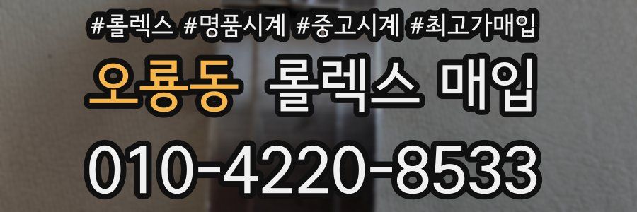 오룡동 롤렉스 매입