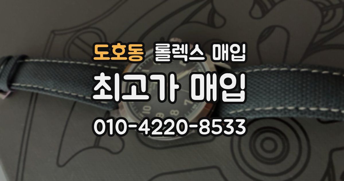 도호동 롤렉스 매입