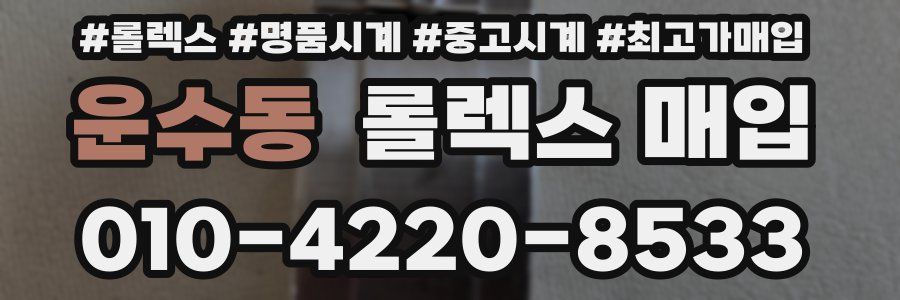 운수동 롤렉스 매입