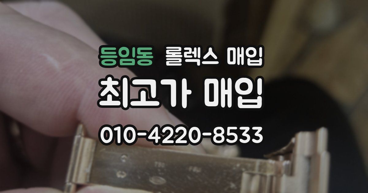 등임동 롤렉스 매입