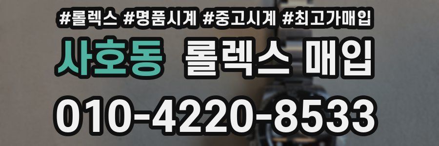 사호동 롤렉스 매입