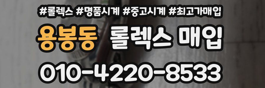 용봉동 롤렉스 매입