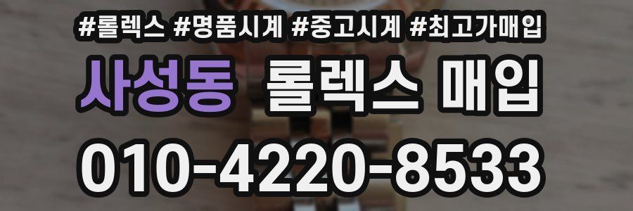 사성동 롤렉스 매입