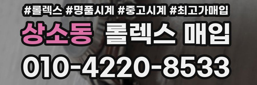 상소동 롤렉스 매입