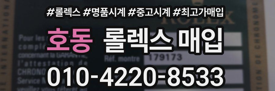 호동 롤렉스 매입