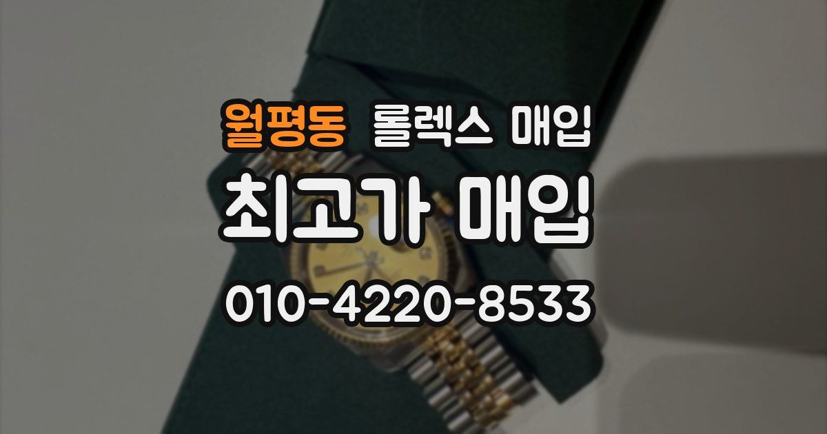 월평동 롤렉스 매입