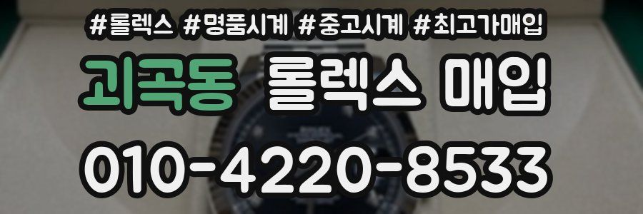 괴곡동 롤렉스 매입
