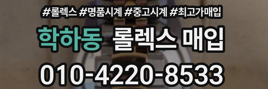 학하동 롤렉스 매입