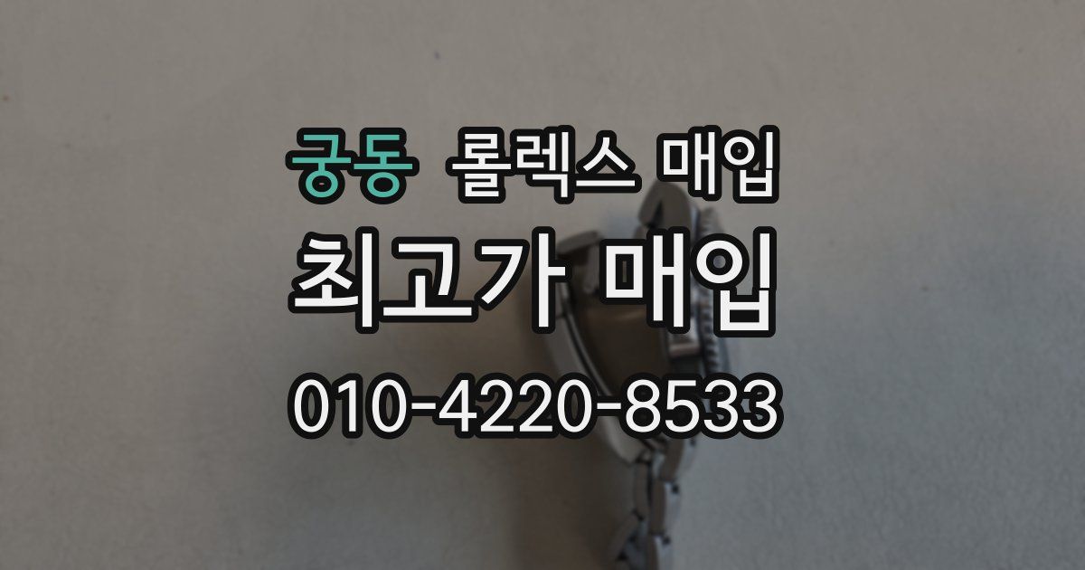궁동 롤렉스 매입