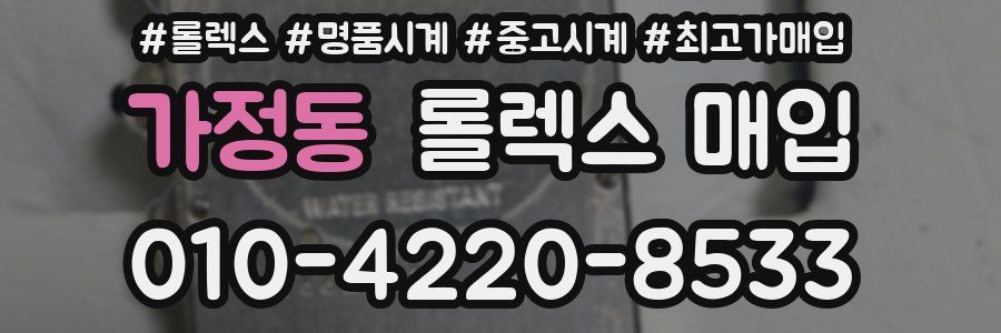 가정동 롤렉스 매입