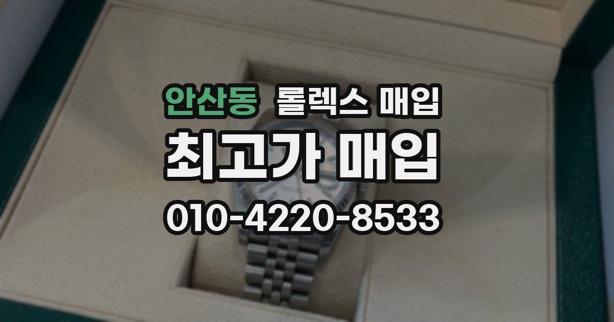 안산동 롤렉스 매입