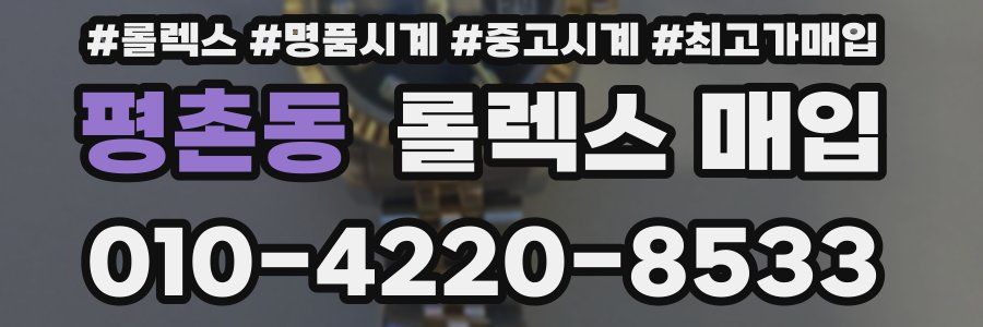 평촌동 롤렉스 매입