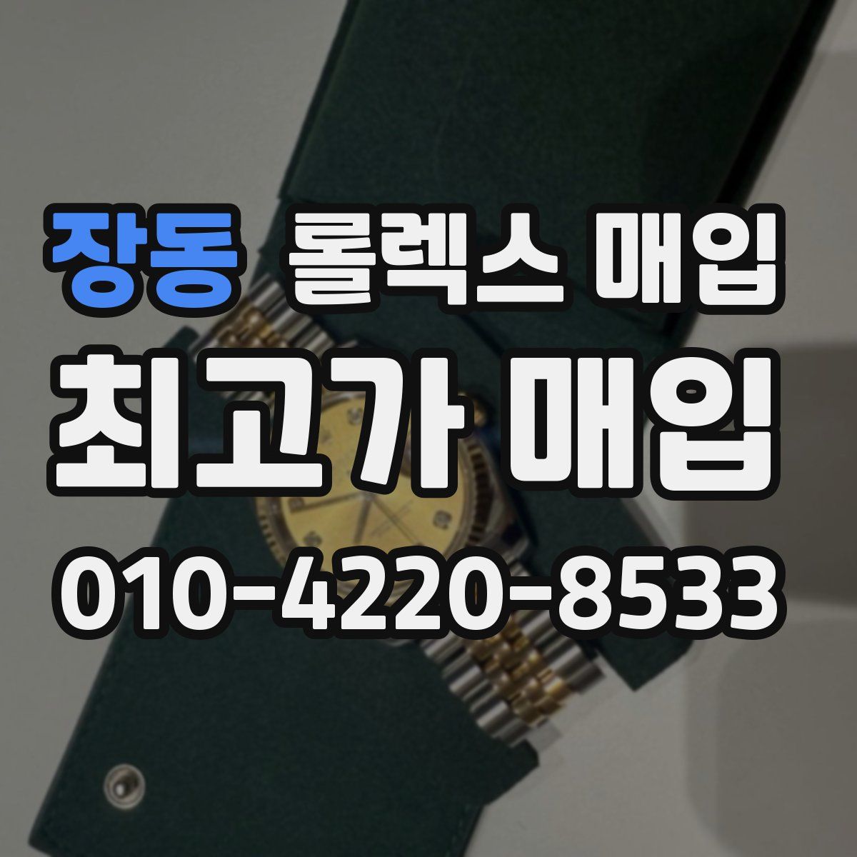 장동 롤렉스 매입