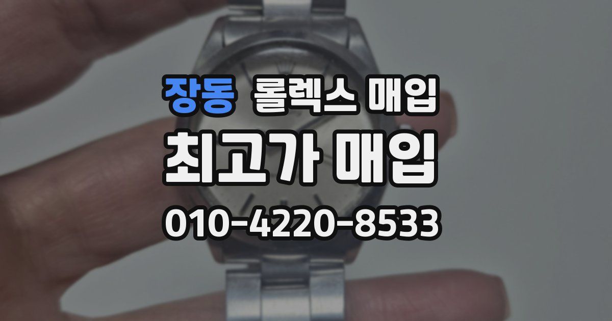 장동 롤렉스 매입