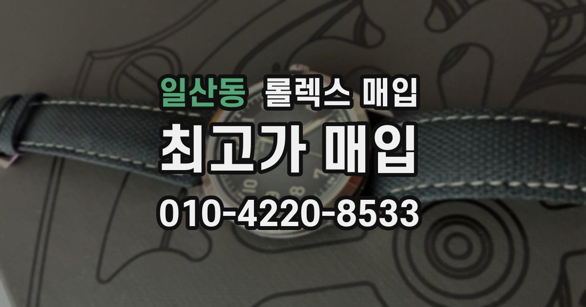 일산동 롤렉스 매입