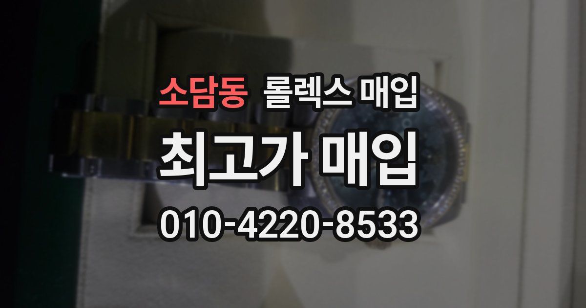 소담동 롤렉스 매입