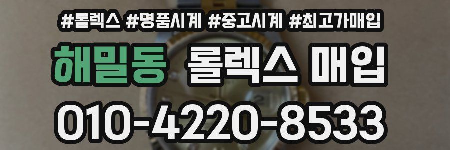 해밀동 롤렉스 매입