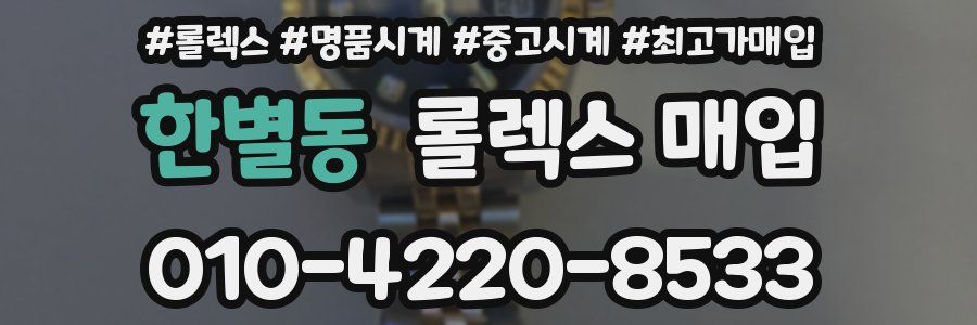 한별동 롤렉스 매입