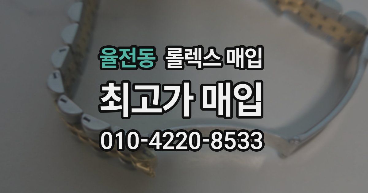 율전동 롤렉스 매입