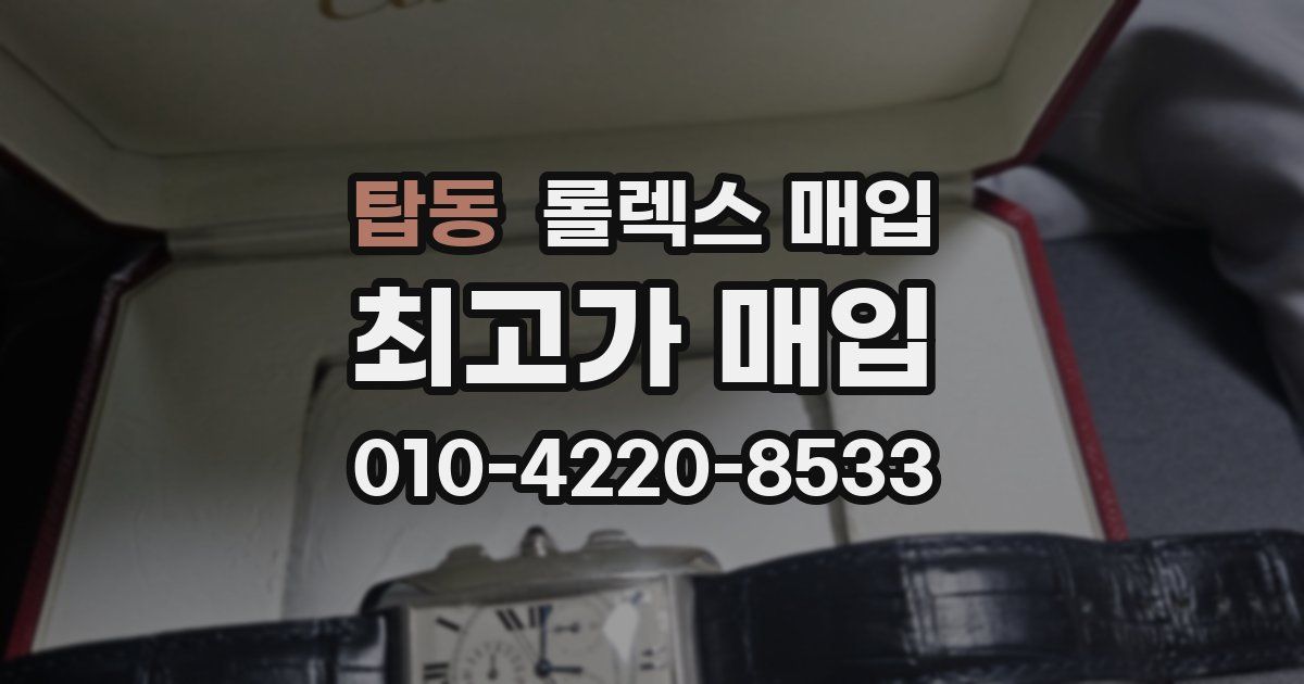 탑동 롤렉스 매입