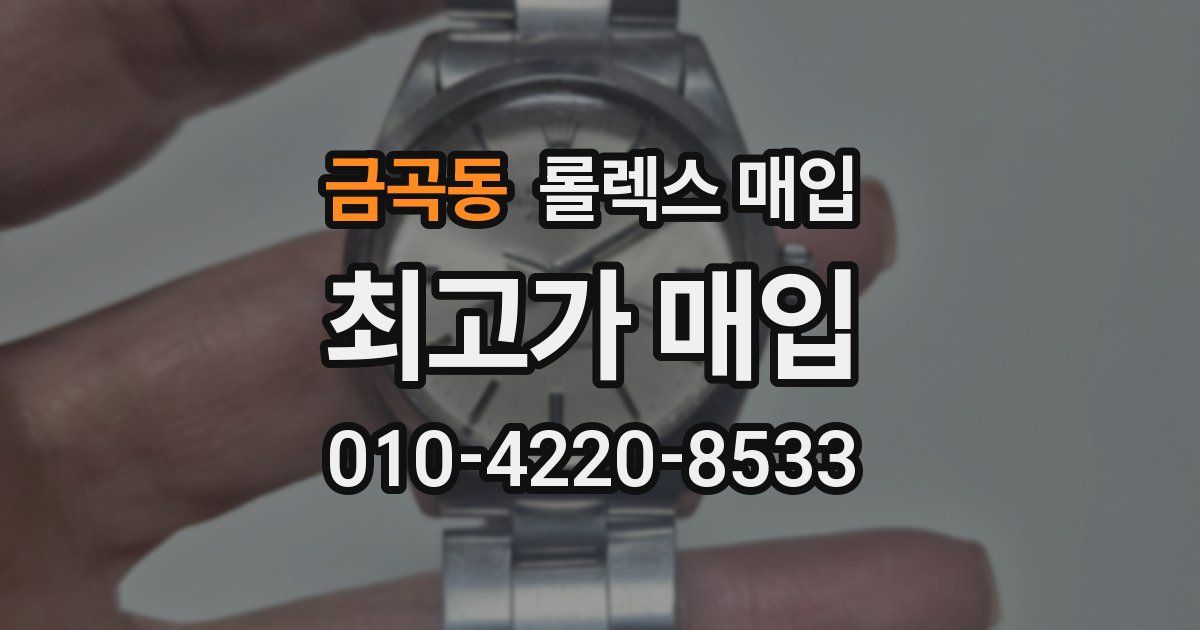 금곡동 롤렉스 매입