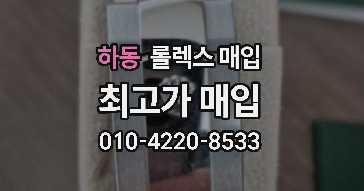 하동 롤렉스 매입