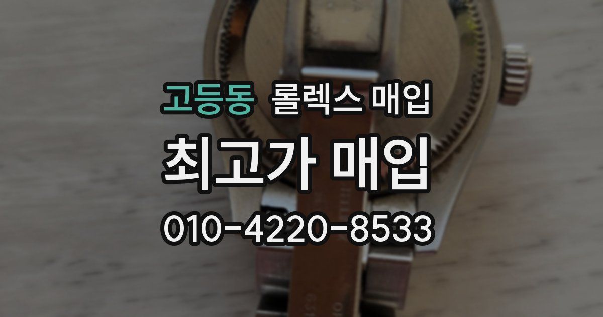 고등동 롤렉스 매입