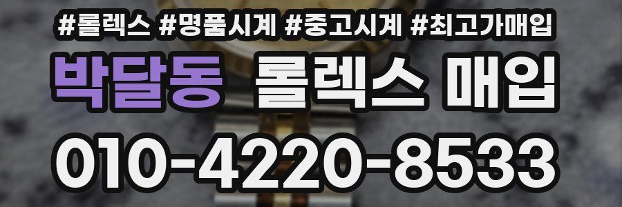 박달동 롤렉스 매입