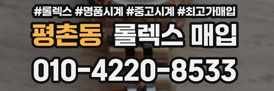 평촌동 롤렉스 매입