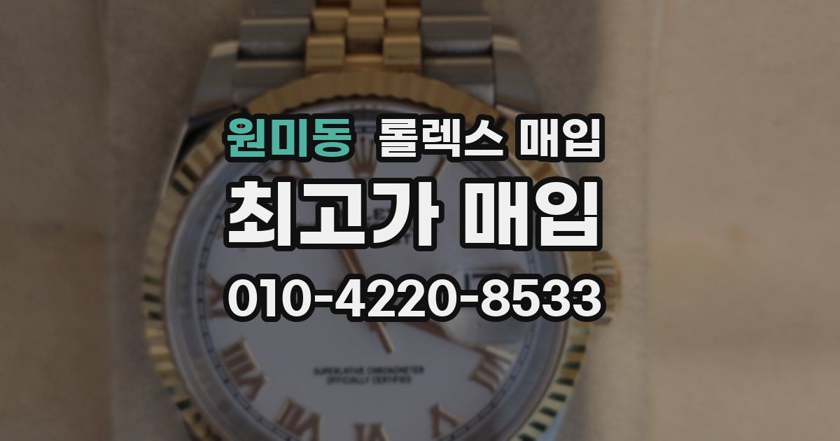 원미동 롤렉스 매입