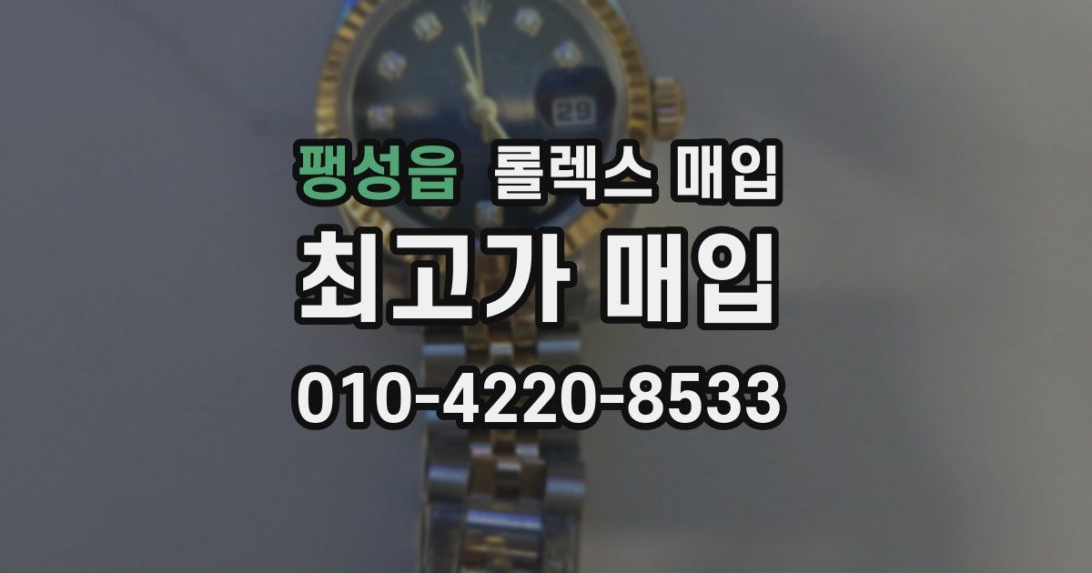 팽성읍 롤렉스 매입