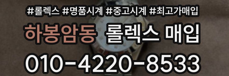 하봉암동 롤렉스 매입