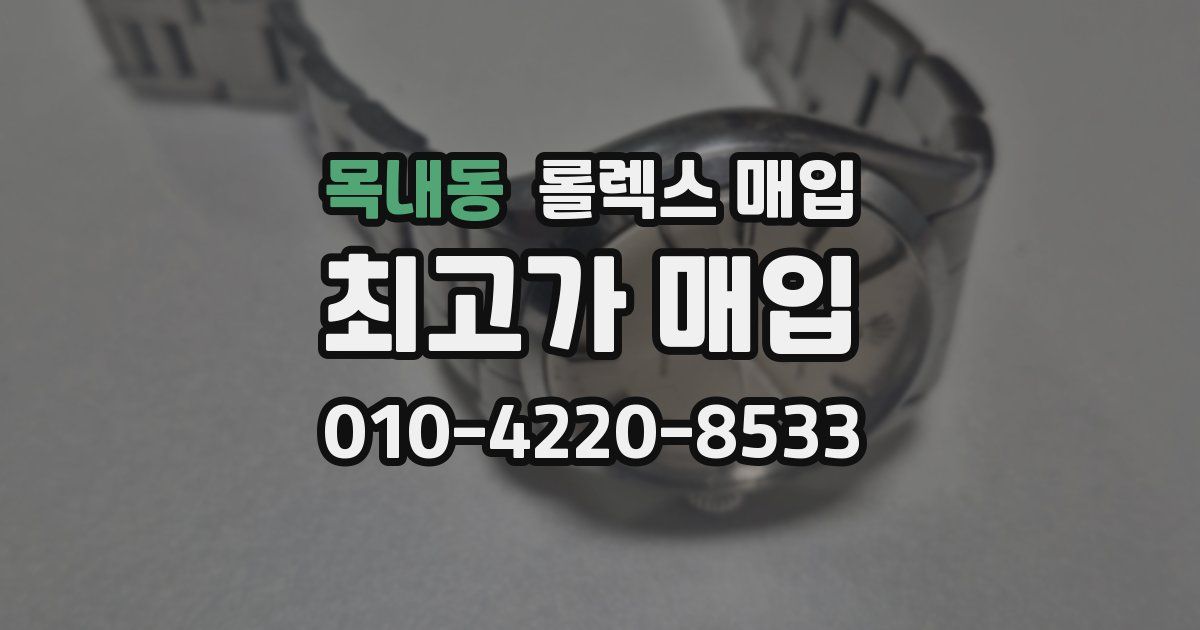 목내동 롤렉스 매입