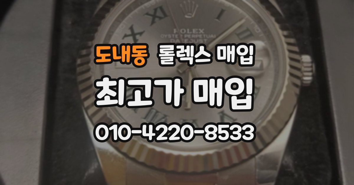 도내동 롤렉스 매입