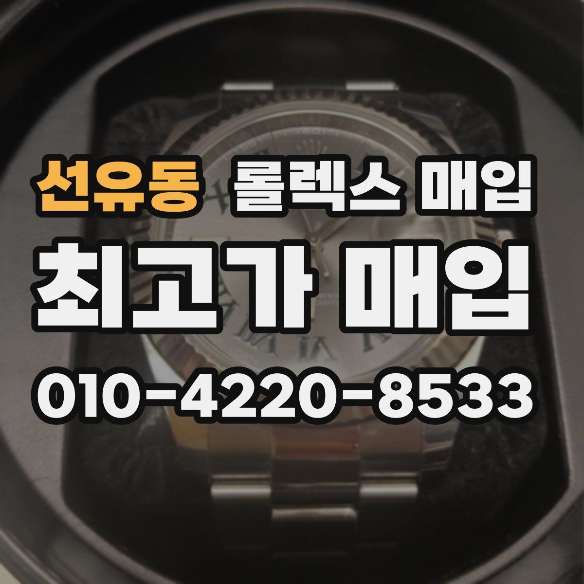 선유동 롤렉스 매입