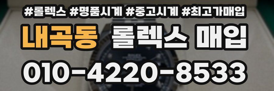 내곡동 롤렉스 매입