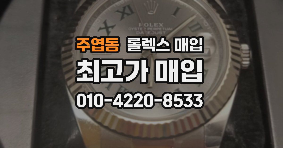 주엽동 롤렉스 매입