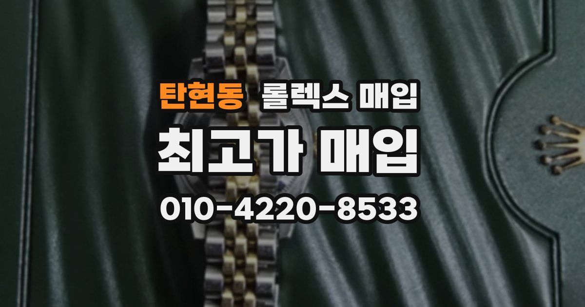 탄현동 롤렉스 매입