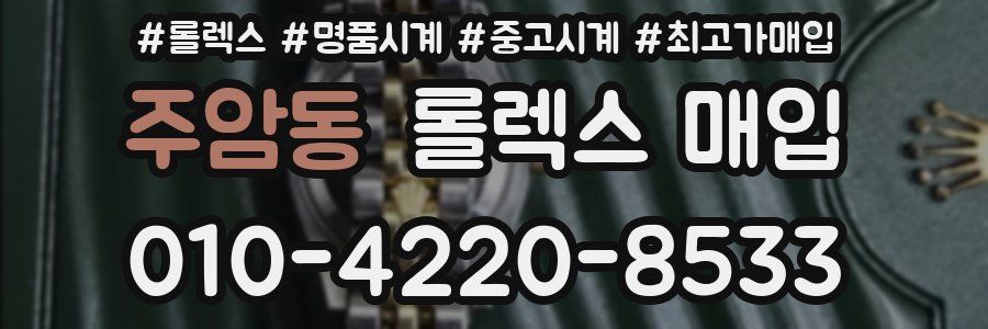 주암동 롤렉스 매입